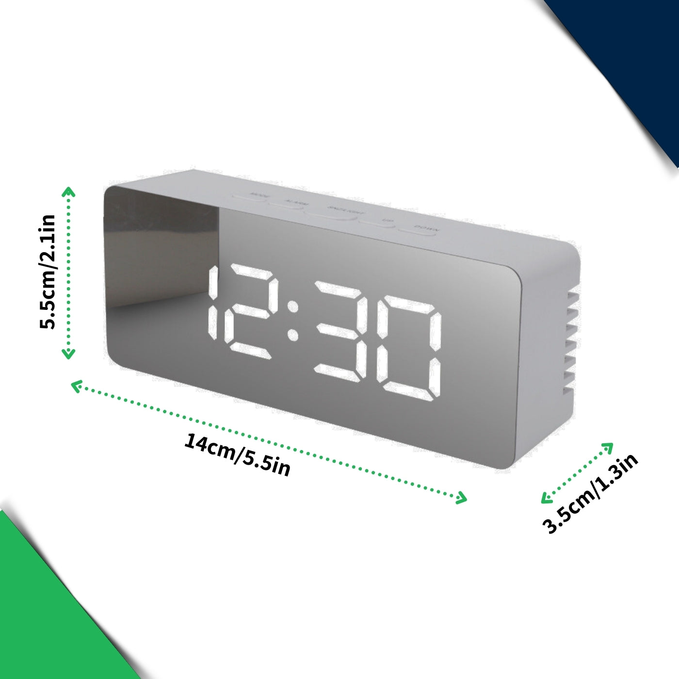 Digital Alarm Clock Mirror Design