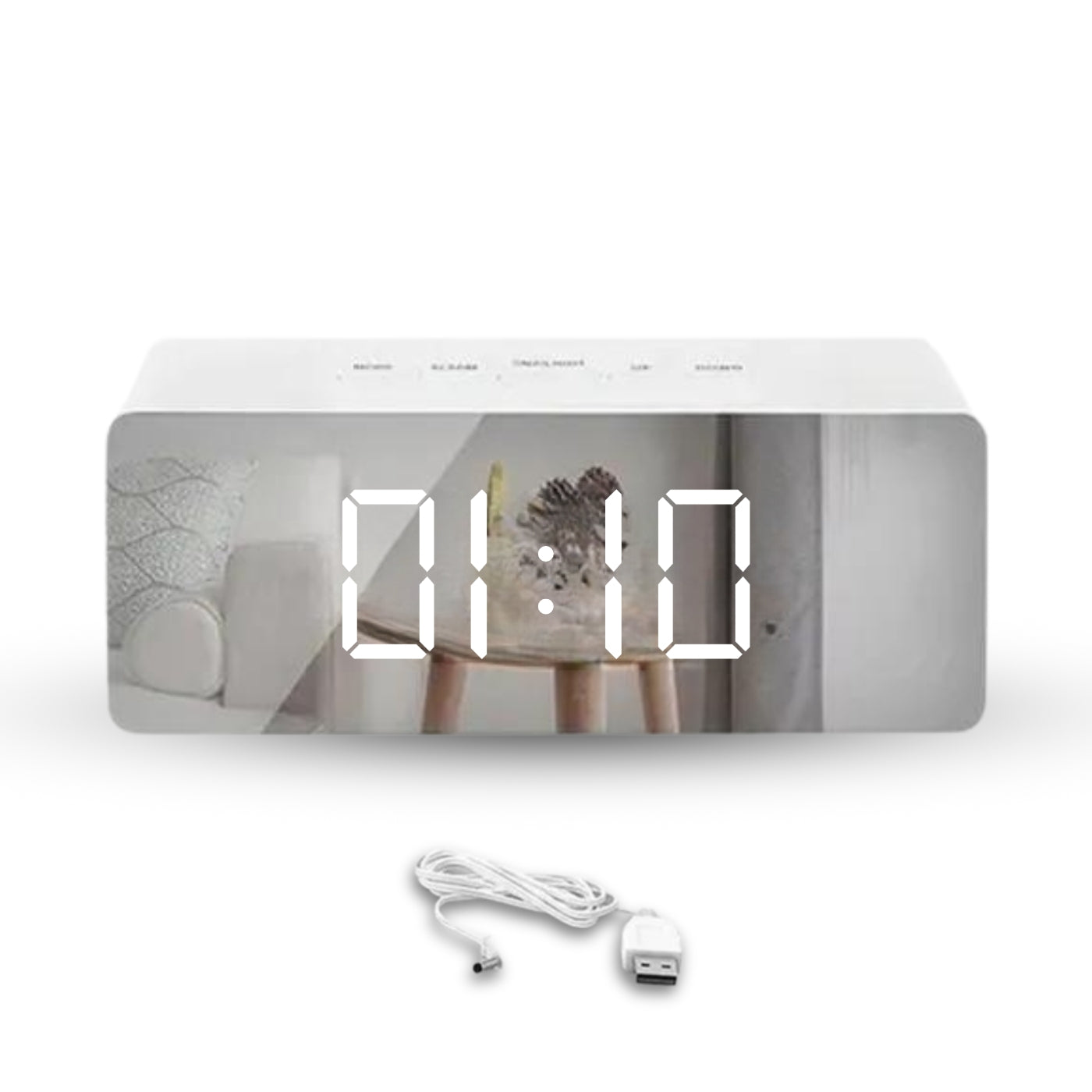 Digital Alarm Clock Mirror Design